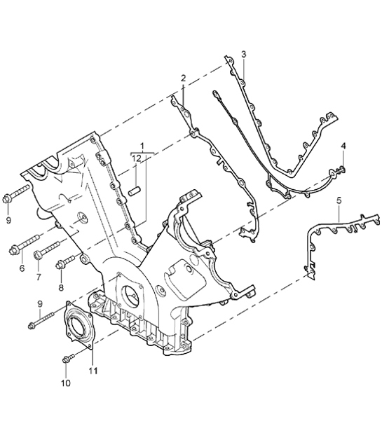 Diagram 101-07 Porsche 996 C2 3.4L 1997-08/01 Engine