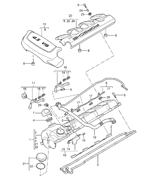 Diagram 103-01 Porsche Taycan (9J1) MK1 2020-2024 