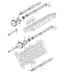 Árbol de levas - M48.00 / M48.50 - 955 Cayenne 2003-06