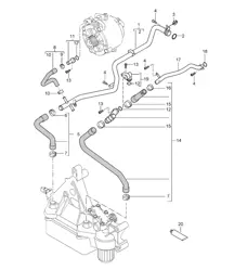Wasserkühlung 2 - M48.00 / M48.50 - 955 Cayenne 2003-06