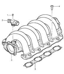 Distribuidor de admisión - M48.00 / M48.50 - 955 Cayenne 2003-06