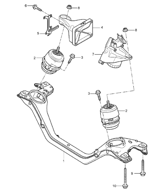 Diagram 109-10 Porsche 944S2 3.0L 16V 1989-91 