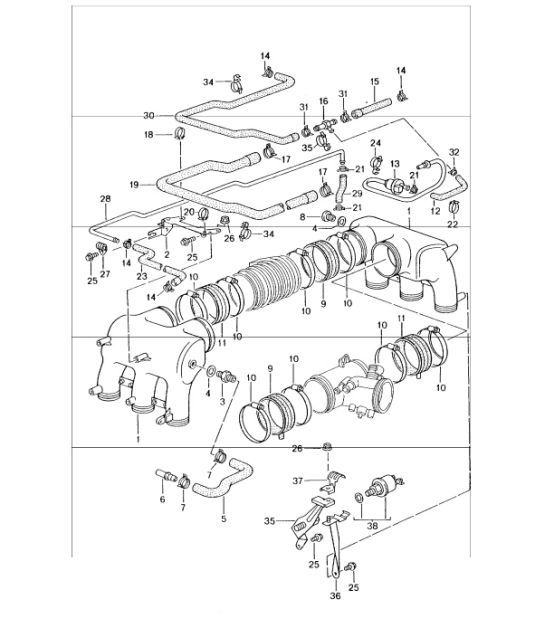Diagram 107-10 Porsche Boxster 718 (982) 2017>> Engine