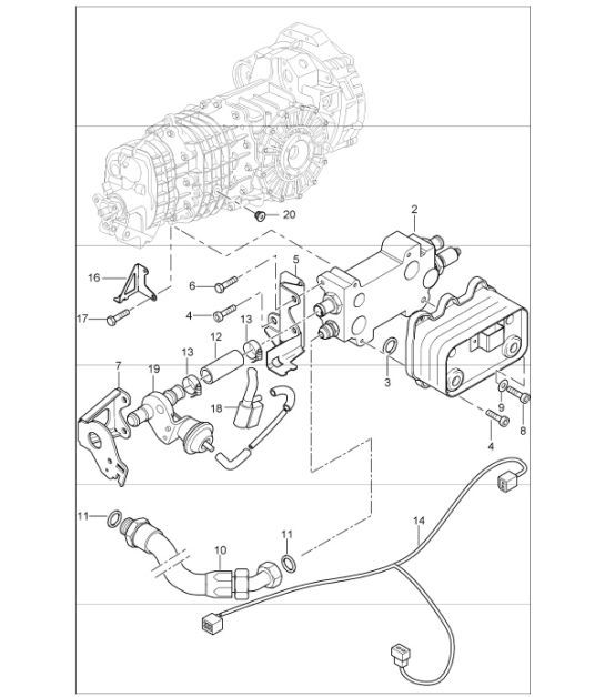 Diagram 307-00 Porsche Cayenne 9PA (955) 2003-2006 Transmission