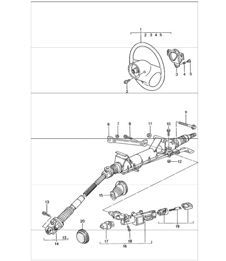 steering outer tube, steering shaft, steering wheels 996 GT3-1 1999-05 steering outer tube, steering shaft, steering wheels 996 GT3-1 1999-05