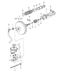 maître-cylindre de frein, servofrein, pompe de précharge 996 GT3-1 1999-05