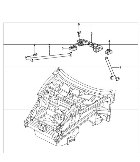 Diagram 801-15 Porsche 996 (911) (1997-2005) Body