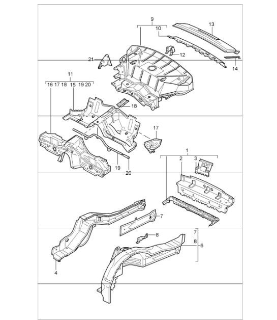 Diagram 801-35 Porsche Cayenne Turbo E-Hybrid Coupe with GT Package V8 4.0 739Hp 