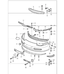 Stoßstange vorne 996 GT3-1 1999-05