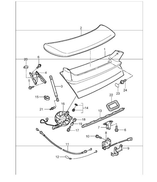 Diagram 803-06 Porsche Cayenne 92A (958) 2010-2017 Body