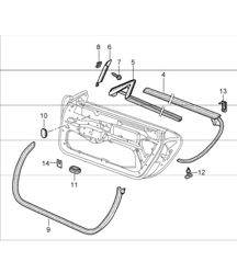 door seal 996 GT3-1 1999-05