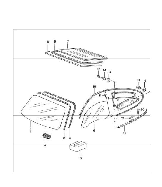 Diagram 805-00 Porsche 996 (911) (1997-2005) Body