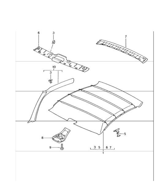 Diagram 807-08 Porsche 997 (911) MK1 2005-2008 Body