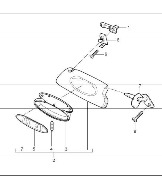 Diagram 807-09 Porsche Cayman 2.7L 987C 2006-08 Body
