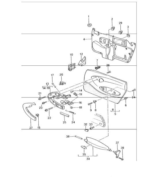Diagram 807-10 Porsche 996 C4 3.4L 1997-08/01 Carrozzeria