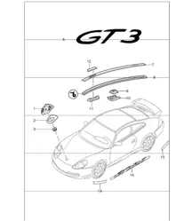 insignes garnitures décoratives 996 GT3-1 1999-05