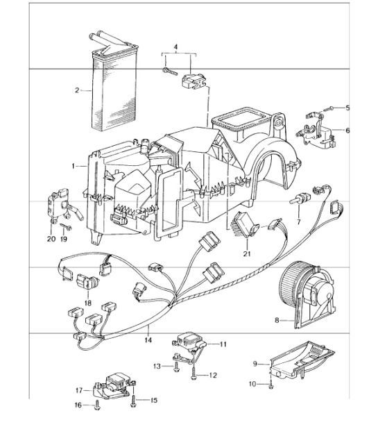 Diagram 813-05 Porsche Cayenne Turbo V8 4.8L Petrol 500HP Body