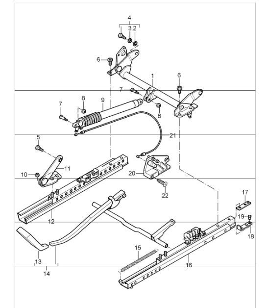 Diagram 817-45 Porsche Cayman S 3.4L 987C 2005-08 Body