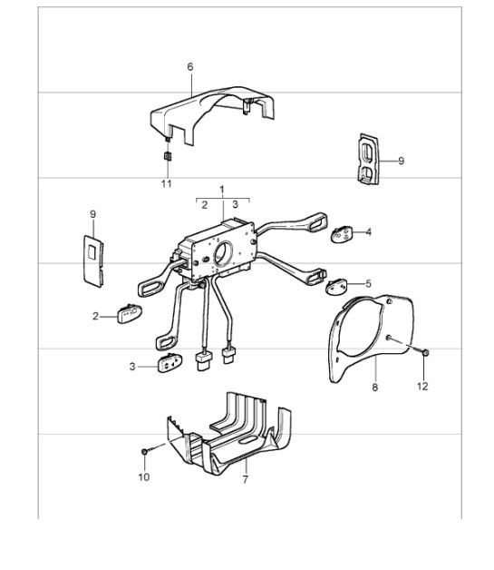 Diagram 903-10 Porsche Cayenne MK2 (957) 2007-2010 Materiale elettrico