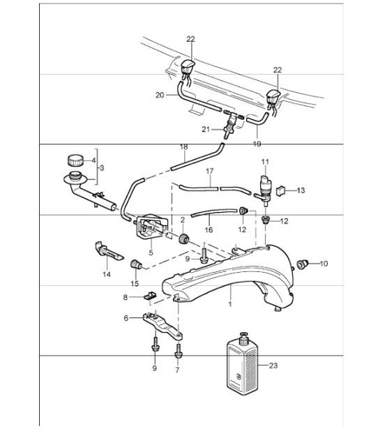 Diagram 904-10 Porsche 996 C4 3.6L 09/01-2005 Electrical equipment