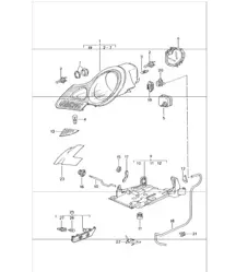 Scheinwerfer, Blinkleuchte 996 GT3-1 BIS 2001