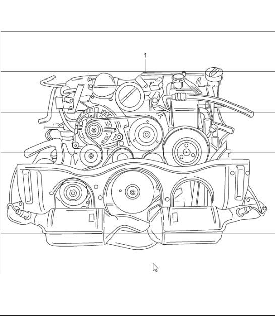 Diagram 101-00 Porsche Cayenne Turbo V8 4.0L Petrol 550Hp 