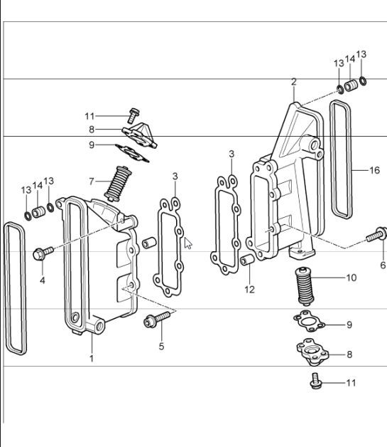Diagram 103-05 Porsche Panamera 4S E-Hybrid 2.9L V6 