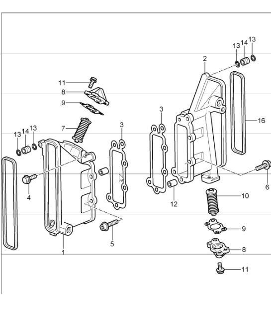 Diagram 103-06 Porsche Panamera S V8 4.8L Engine