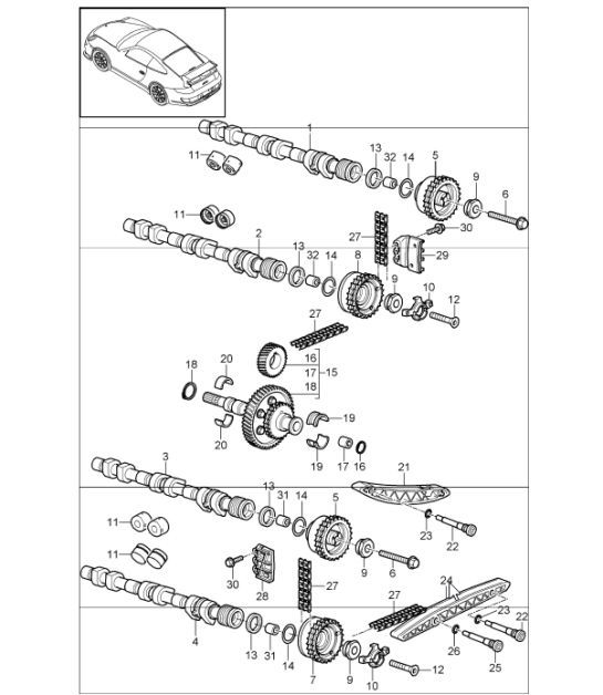 Diagram 103-16 Porsche Taycan 4 Cross Turismo 