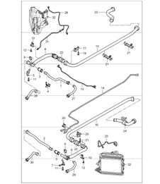 water cooling - 2 - for 997 GT3 M97.76 2007-09 water cooling - 2 - for 997 GT3 M97.76 2007-09