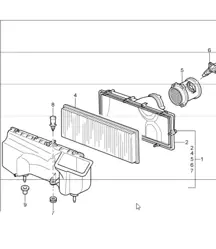 air cleaner 997 GT3 / GT3 RS M97.77 2010-11