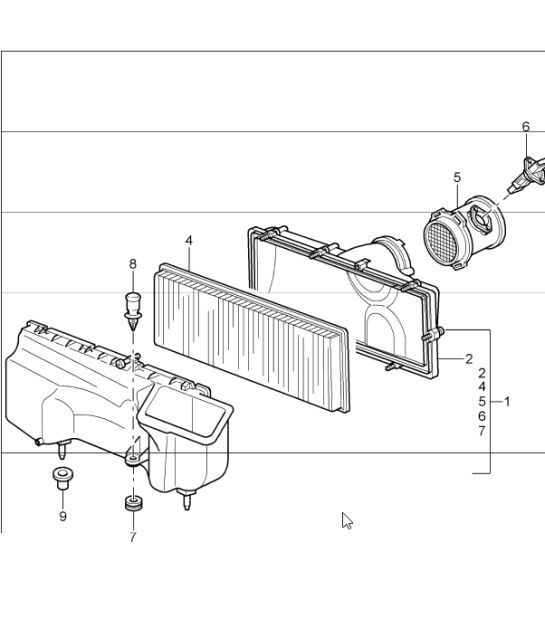 Diagram 106-01 Porsche Macan Turbo 2.9L V6 440Bhp 