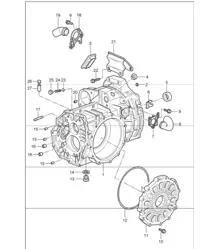 transmission case front 997 GT3 G97.90 UPTO 2009