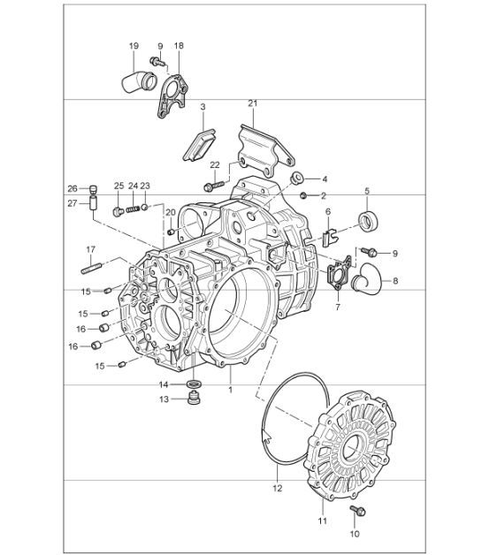 Diagram 302-07 Porsche 997 (911) MK1 2005-2008 Transmission