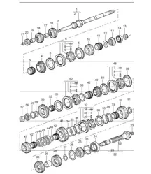 gears and shafts 997 GT3 G97.90 UPTO 2009