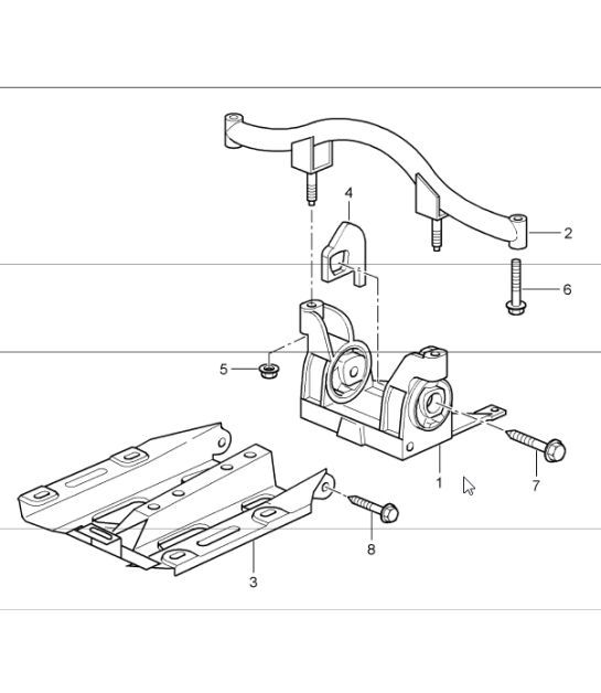 Diagram 306-00 Porsche Cayman S 3.4L 987C 2005-08 Transmission