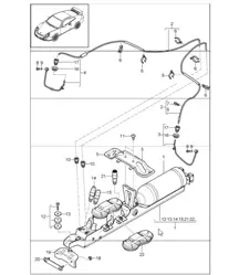 Level adjustment front axle 997 GT3 I474 (Front-axle lift function) 2010 ONWARDS