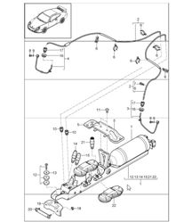 Level adjustment front axle 997 GT3 I474 (Front-axle lift function) 2010 ONWARDS