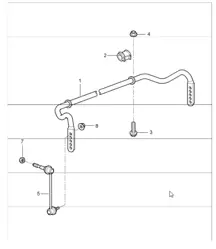 stabiliser 997 GT3 2007-11