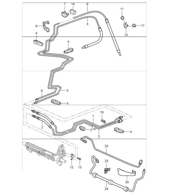 Diagram 403-01 Porsche Cayenne 9YA 2018-2023 