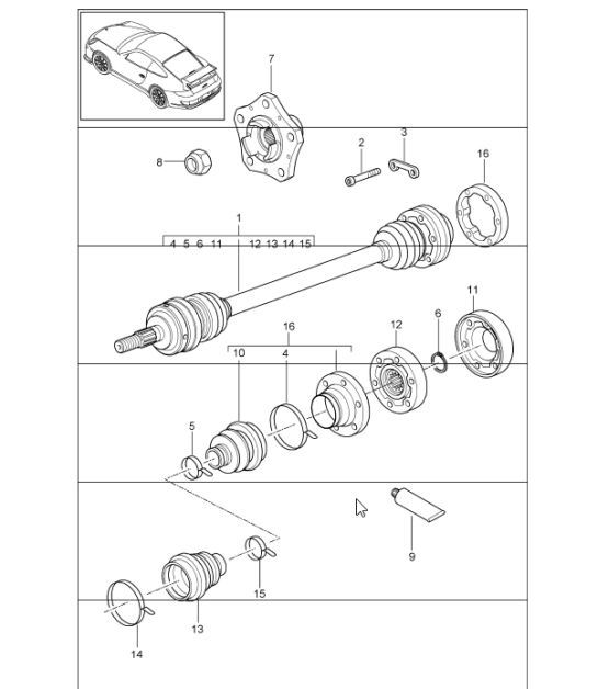 Diagram 501-05 Porsche Taycan Turbo S 