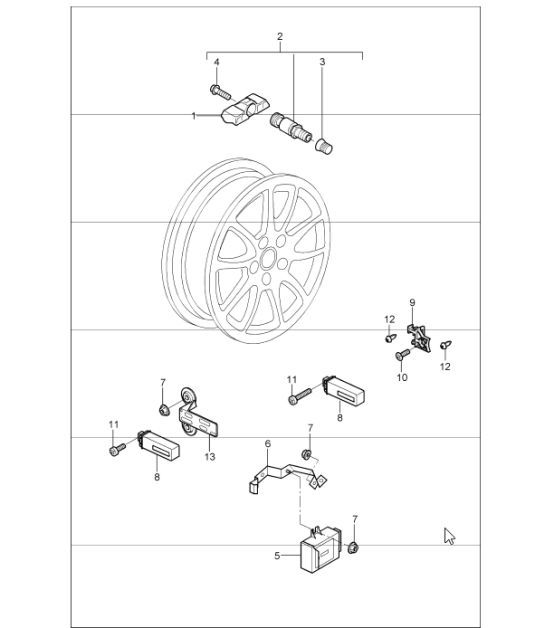 Diagram 601-05 Porsche 928 (1978-1995)