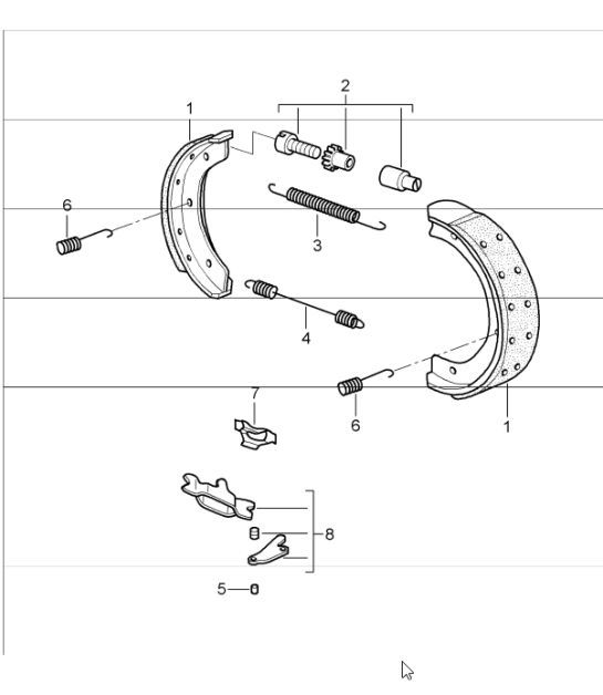 Diagram 603-05 Porsche 997 (911) MK1 2005-2008 Wheels, Brakes