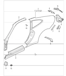 side section outer 997 GT3 2007-11