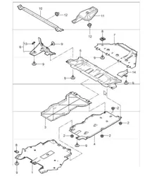 linings underbody 997 GT3 2007-11