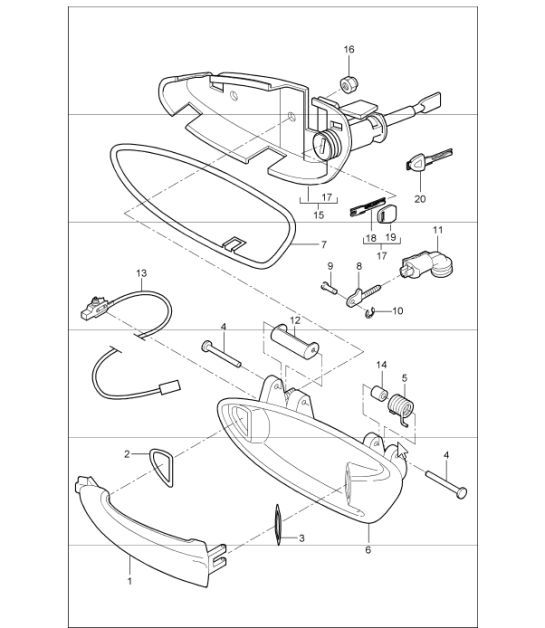 Diagram 804-20 Porsche Cayenne Turbo S 4.5L 2006>> Body