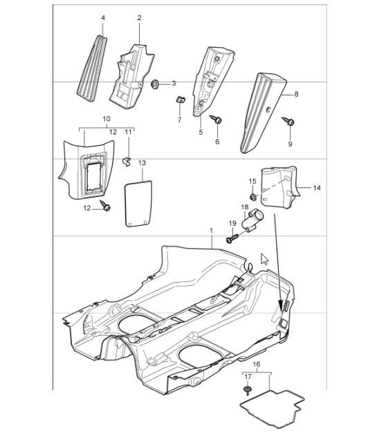 Diagram 807-02 Porsche Panamera Turbo S V8 4.8L Body