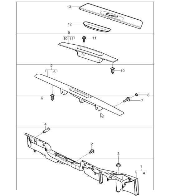 Diagram 807-03 Porsche 997 (911) MK1 2005-2008 Body