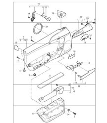 door trim panel accessories for cars with bucket seat gt for 997 GT3 RS I004/384/385 2010 ONWARDS and 997 GT3 4.0 I006/384/385 2011 ONWARDS