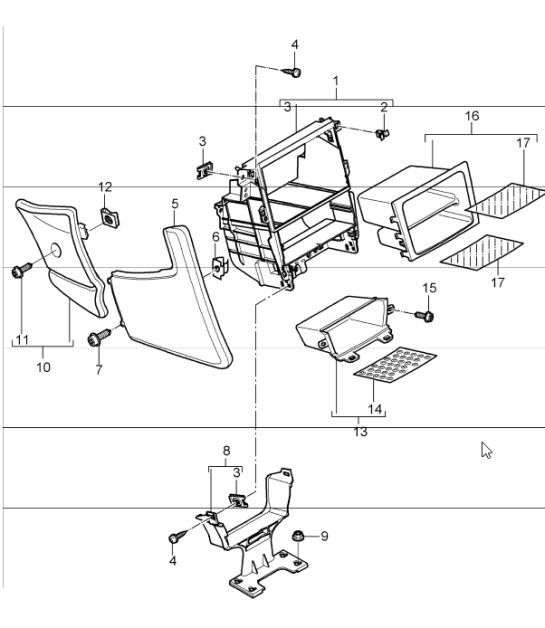 Diagram 809-15 Porsche 944 1982-1991 